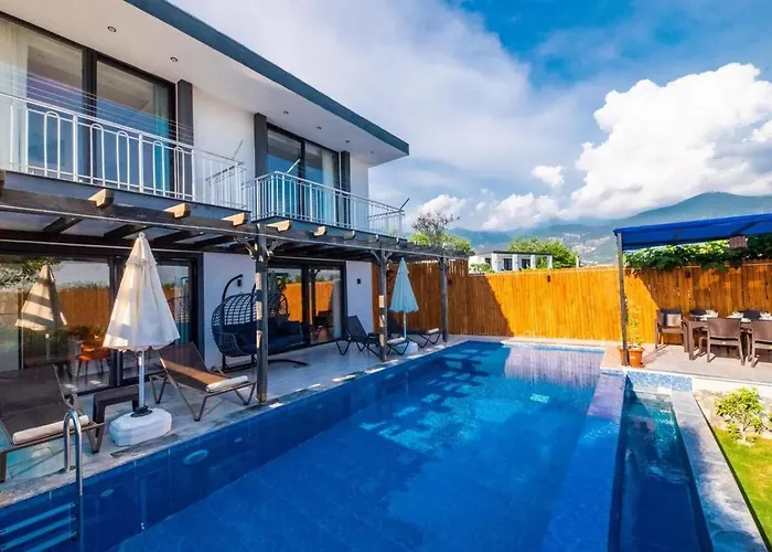 Cavdir 2 Bedroom Secluded With Private Pool Hot Tub 卡尔坎